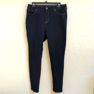 Gloria Vanderbilt Alexandra Skinny Dark Wash Ankle Jeans Size 12